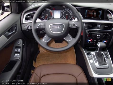 Chestnut Brown/Black Interior Dashboard for the 2014 Audi A4 2.0T ...