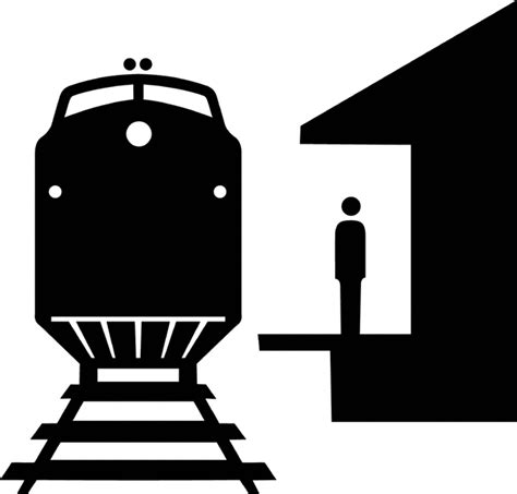 Train Station, Silhouette | ClipArt ETC