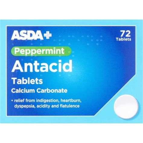 ASDA Peppermint Antacid Tablets (72) - Compare Prices & Where To Buy - Trolley.co.uk