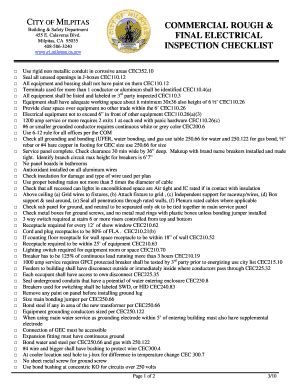 Electrical Rough in Inspection Checklist: Complete with ease | airSlate SignNow