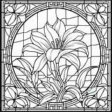 Stained Glass Flower Coloring Page 26915208 Stock Photo At Vecteezy sketch template