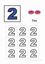 Number 2 Coloring Sheet  Webtools sketch template