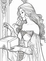 Pandora  Free Coloring Page By Collective On DeviantArt sketch template