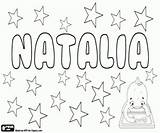 Natalia Name For Girl coloring Page Printable Game sketch template