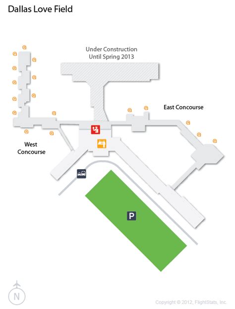 Dallas Love Field Airport Map - Maping Resources