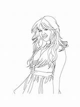 Miley Cyrus coloring Pages sketch template