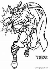 23 Thor Coloring Pages  ColoringPagesOnlycom sketch template