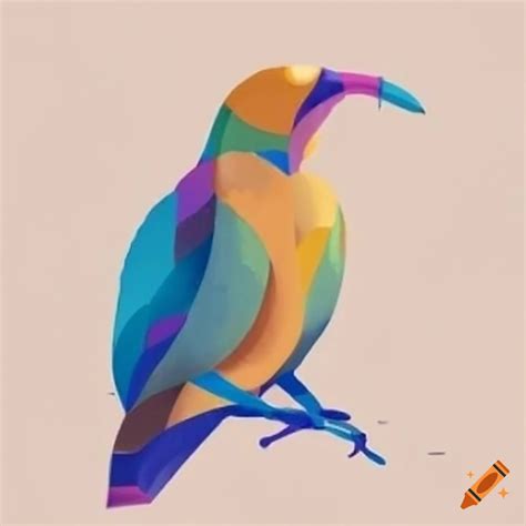 Hybrid human-bird concept art