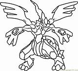 Zekrom Pokemon Coloring Page For Kids  Free Printable sketch template