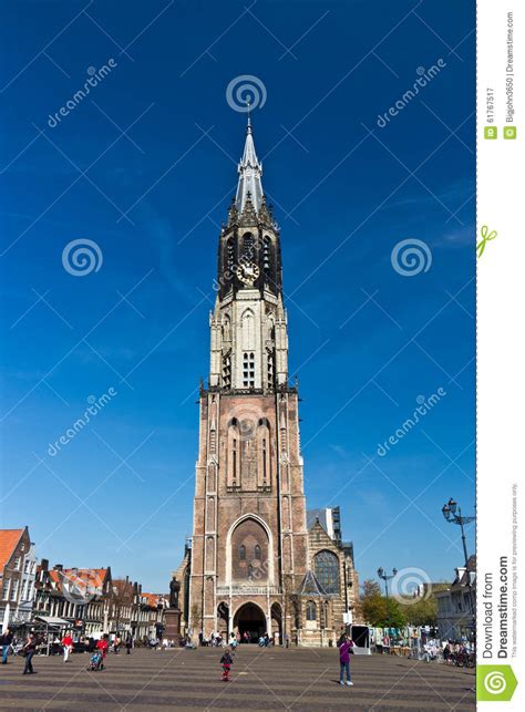 DELFT/NETHERLANDS - April 16, 2014: Historic Delft Market Square ...