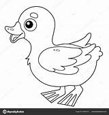Coloring Page Outline Of cartoon Duckling Farm Animals Book  sketch template