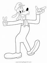 Goofy Disney Coloring Pages sketch template