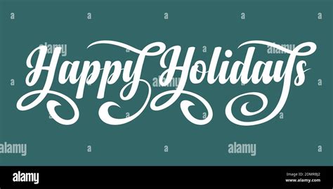 Happy Holidays text Stock Vector Image & Art - Alamy