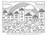 Coloring Ville sketch template