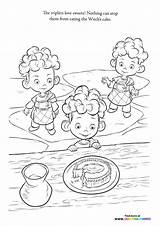 Triplets From Brave  Coloring Pages For Kids sketch template