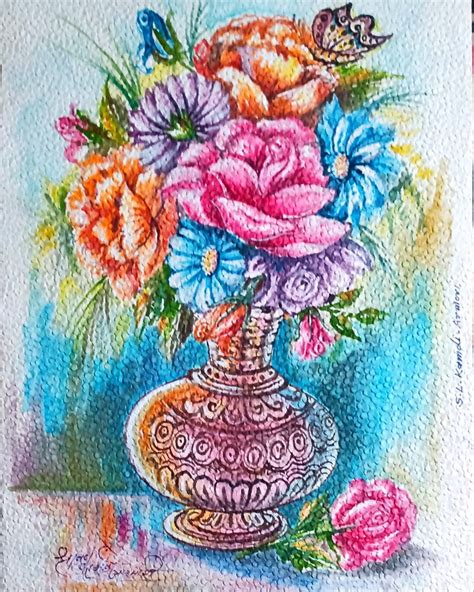 Top 999+ flower pot drawing images with colour – Amazing Collection flower pot drawing images ...