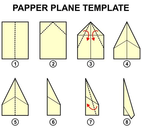Paper Airplane Templates - 14 Free PDF Printables | Printablee