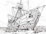 Shipwreck Odyssey Adult Coloring  Page sketch template