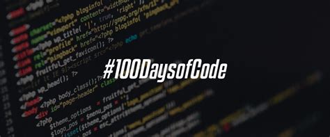 100 Days of Code Challenge | #100daysofcode – Final Draft Design