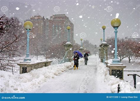 Boston Winter Stock Photo - Image: 4211320