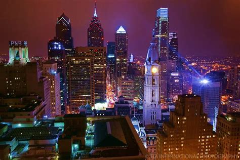 Center City, Philadelphia (Night) | TIA INTERNATIONAL PHOTOGRAPHY | Center city, City, Best ...