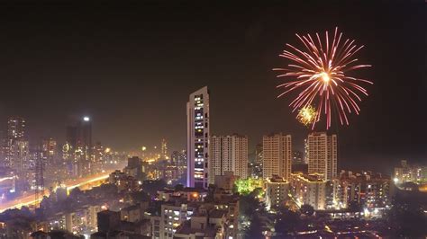 Diwali Lights and Fireworks in Mumbai | Timelapse || - YouTube