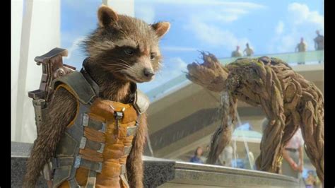 Guardians of The Galaxy Vol 1 - Rocket And Groot Best Scenes - YouTube