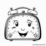 Alarm Clock Coloring Pages  Free & Printable sketch template