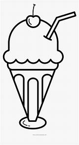 Ice Cream Sundae Coloring Page sketch template
