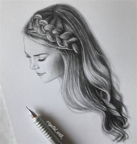 Hair Study Portrait Drawings | Portrait drawing, Realistic drawings ...