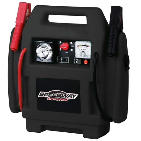 SPEEDWAY Emergency Car Jump Starter and Compressor with Rechargeable Battery-7226 - The Home Depot