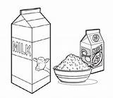 Cereal Coloring Pages sketch template