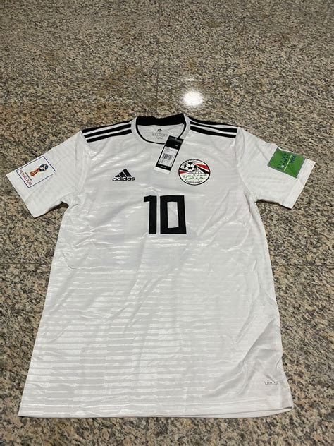 Egypt 2018/19 Mo Salah Away Jersey, Men's Fashion, Activewear on Carousell