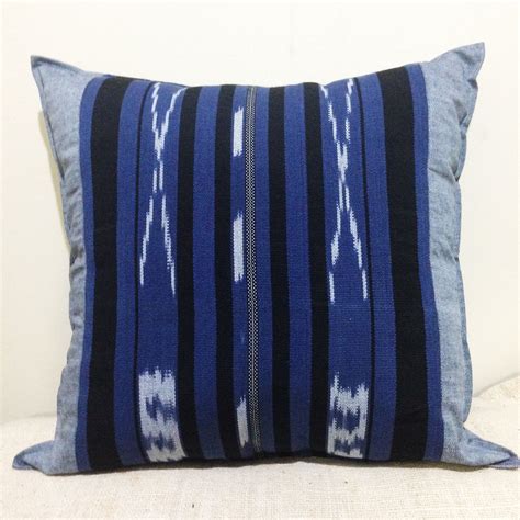 Ifugao Blue ikat from teh Blue and Grey Collection 2017. AHC. | Hand woven textiles, Cushion ...