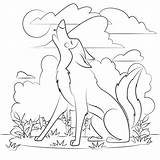 Wolf Is Howling Coloring Page  Free Printable Pages For Kids sketch template