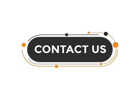 Contact us text button. Web button template Contact us 8558709 Vector ...