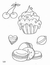 Cupcake And Muffins coloring Page  ColouringPages sketch template