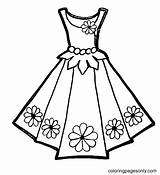 Dress Coloring Pages  Free Printable sketch template
