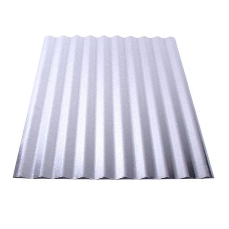 Fabral 10 ft. Galvanized Steel Corrugated Roof Panel 4736052000 - The Home Depot