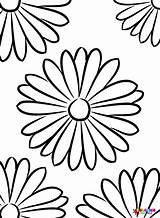 Free Flower Daisy Coloring Page  Printable Pages sketch template
