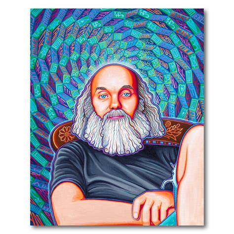 'Ram Dass' Stretched Canvas Print — John Speaker Art