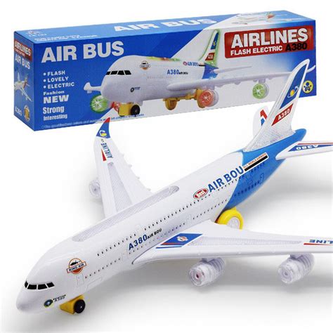 KIDSTHRILL Kids Airplane Toy, Bump Go Airplane Toys W/ Flashing ...