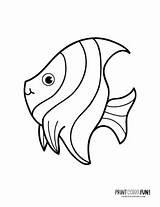 Cute Fish Coloring Pictures sketch template