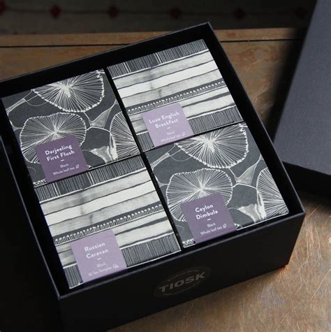 Premium Black Loose Leaf Tea Gift Set By Tiosk