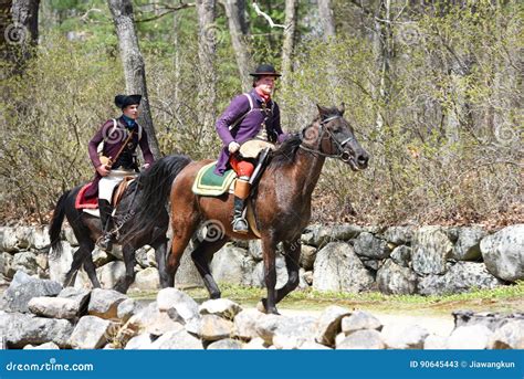 Historical Reenactment Events in Lexington, MA, USA Editorial Stock ...