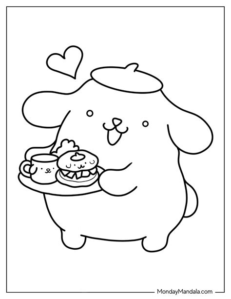 Purin Coloring Pages Sanrio