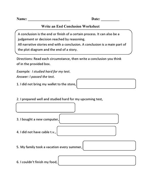 Reading Worksheets | Drawing Conclusions Worksheets