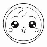 Cute Face Coloring Page Outline Sketch Drawing Vector Top View  sketch template