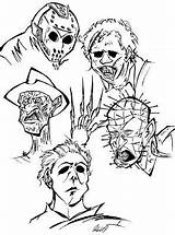 Jason Voorhees Coloring Pages At GetColoringscom  Free Printable sketch template
