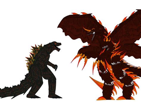 Scarlet Godzilla Earth vs Anime Destoroyah by Ilikepaperclips on DeviantArt